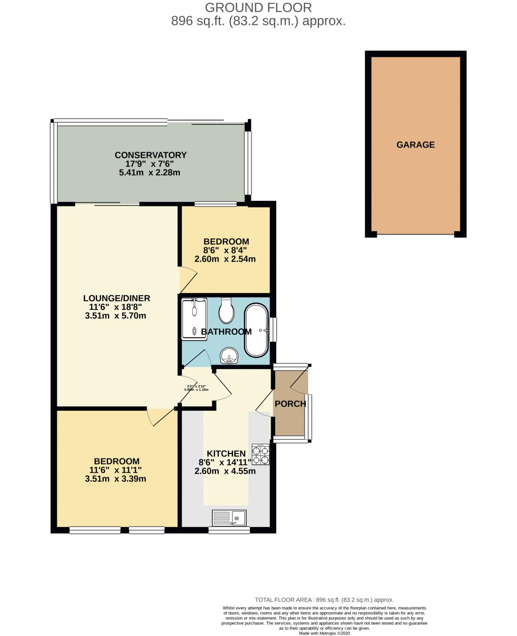 Floorplan for Scalwell Mead, Seaton
