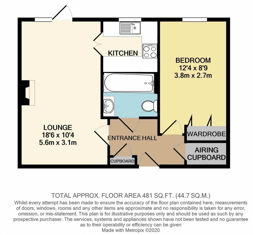 Floorplan for Haven Court, Harbour Road, Seaton