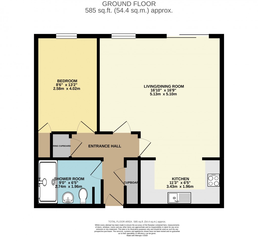 Floorplan for Haven Court, Seaton