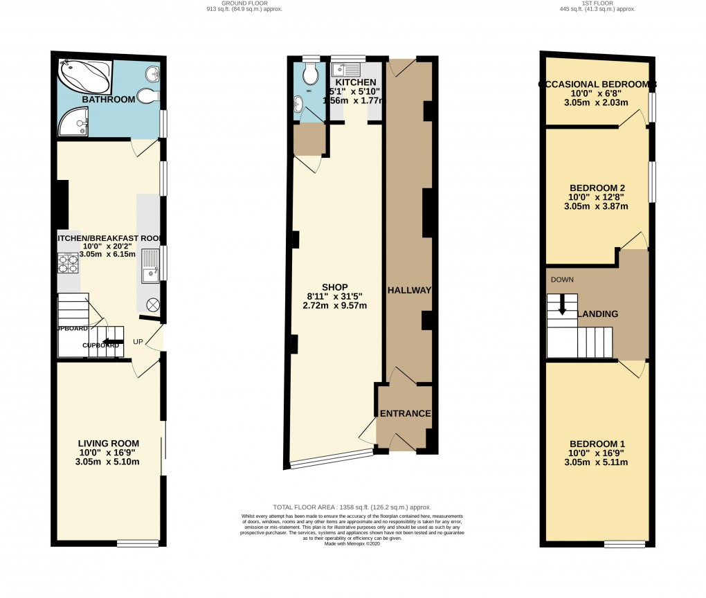 Floorplan for Fore Street, Seaton