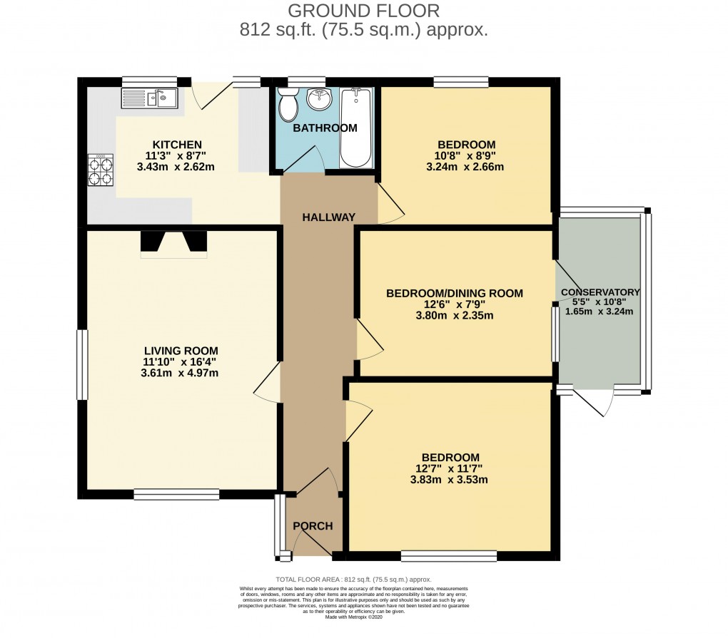 Floorplan for Scalwell Lane, Seaton
