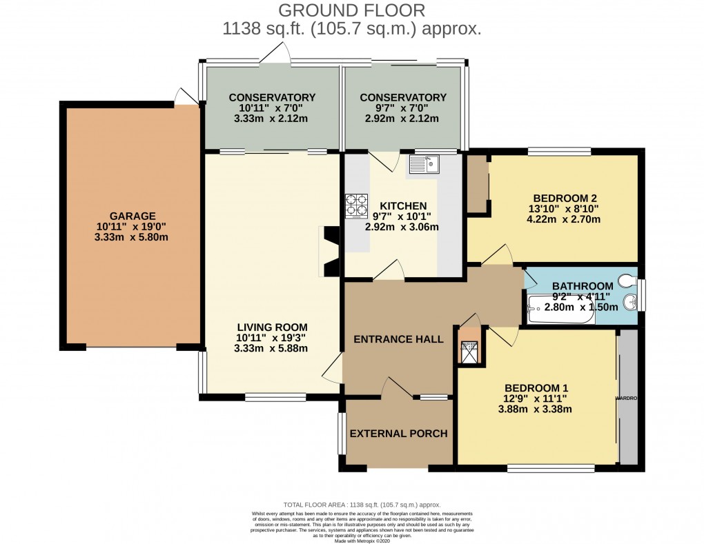 Floorplan for Wessiters, Seaton