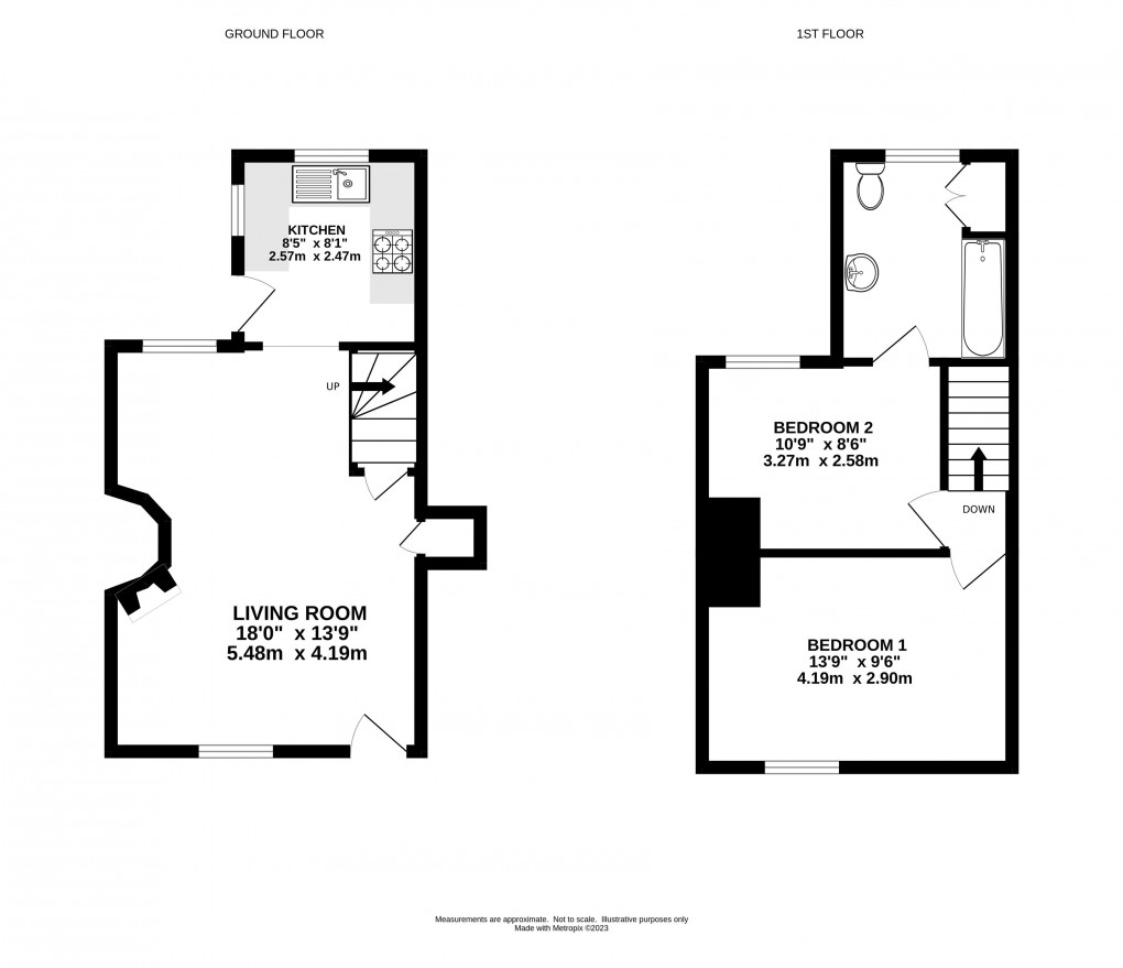 Floorplan for Sherborne Lane, Lyme Regis