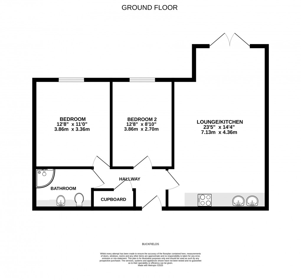 Floorplan for West Hill Road, Lyme Regis