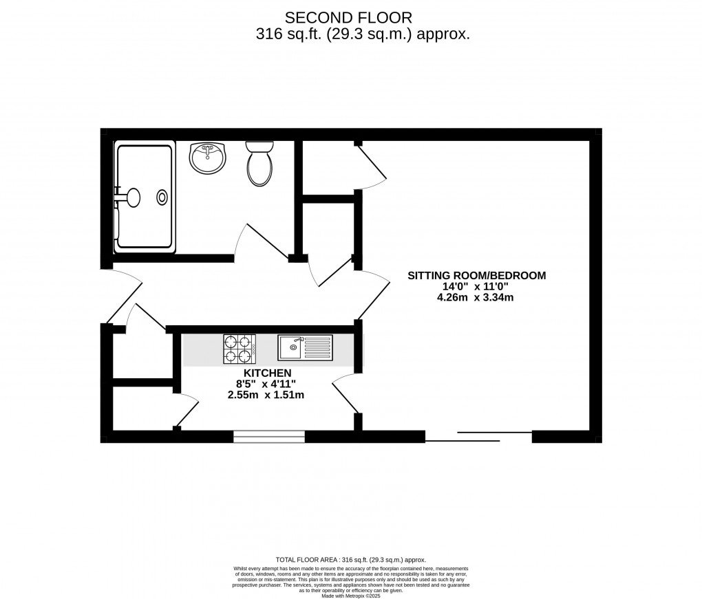 Floorplan for Clappentail Lane, Lyme Regis