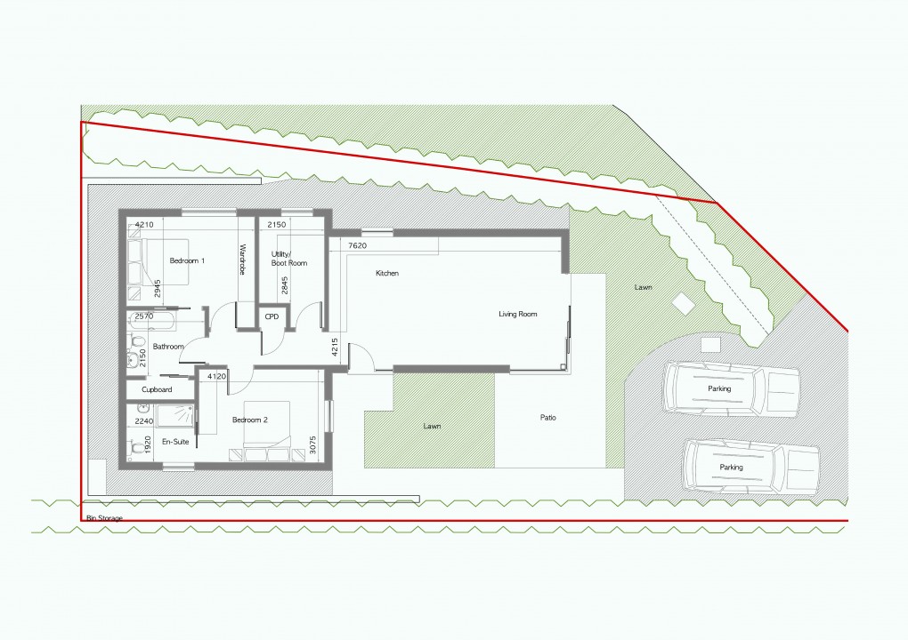 Floorplan for Five Acres, Charmouth