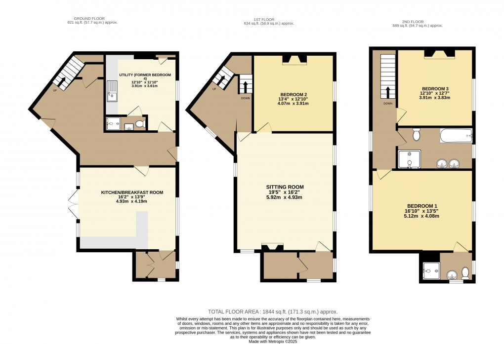 Floorplan for Silver Street, Lyme Regis