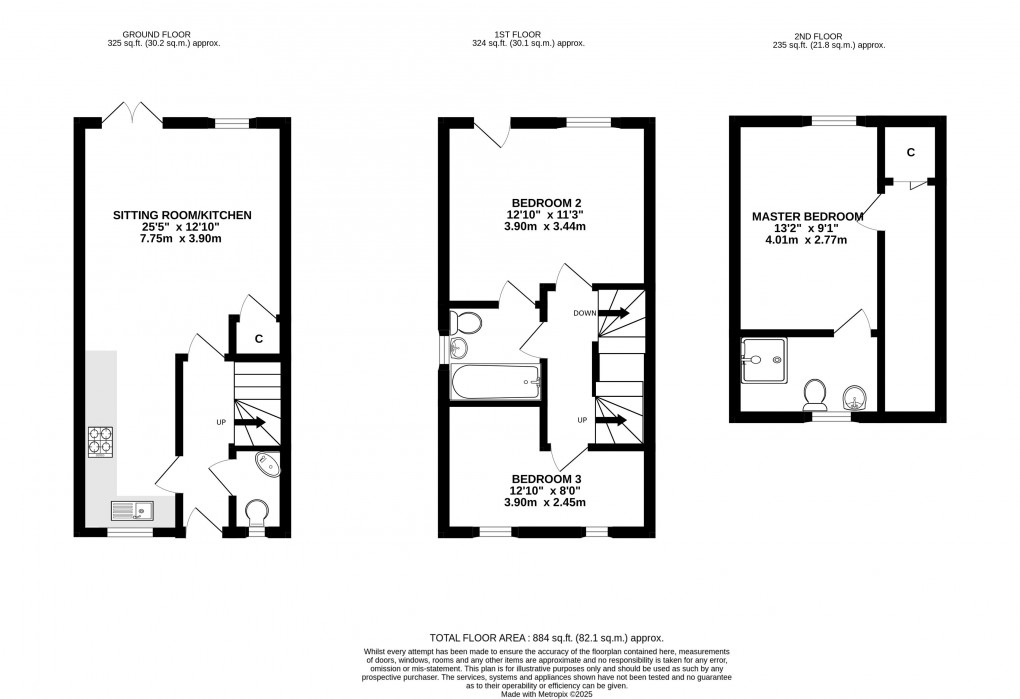 Floorplan for Henrys Way, Lyme Regis