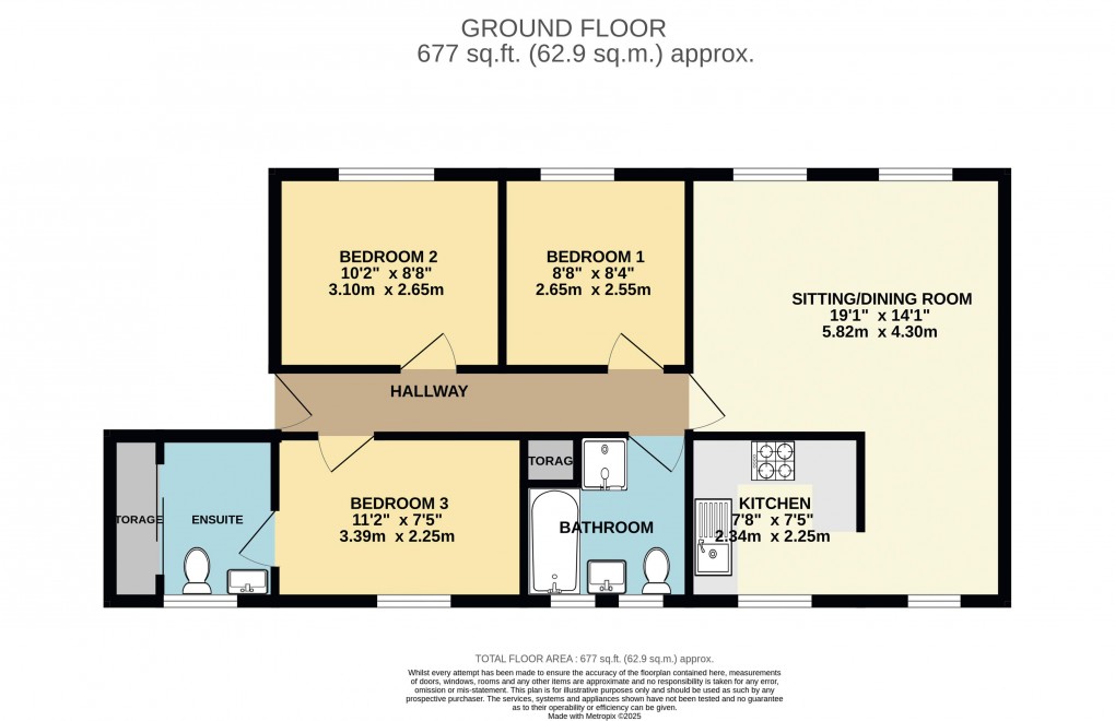 Floorplan for Broad Street, Lyme Regis