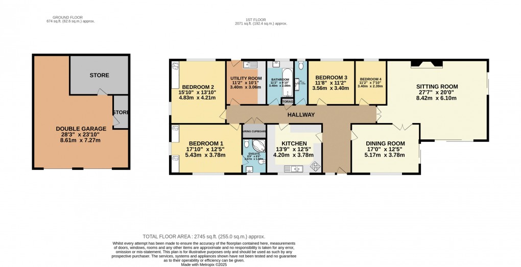 Floorplan for Dragons Hill, Lyme Regis