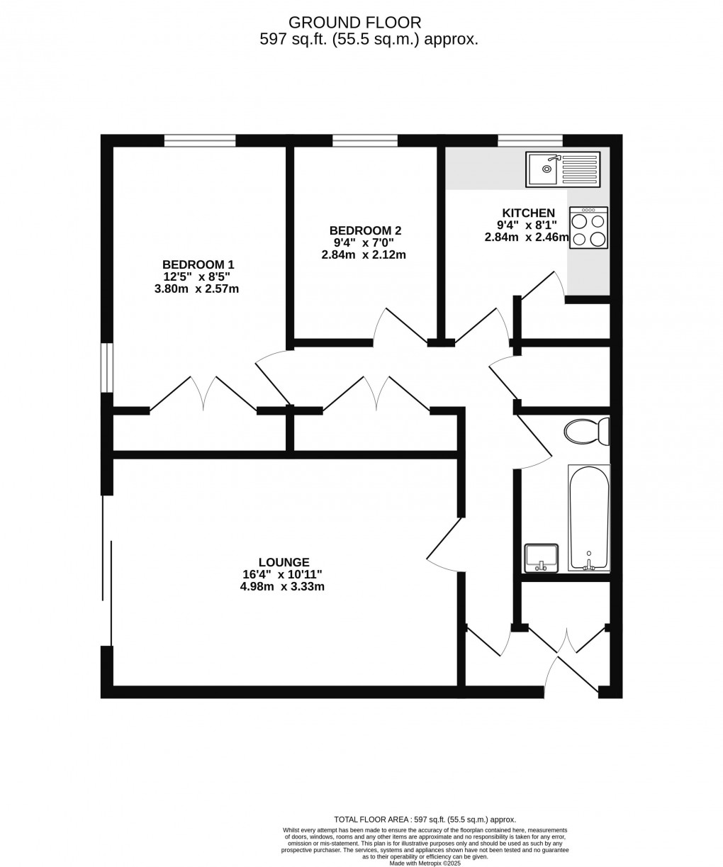 Floorplan for Portland Court, Lyme Regis