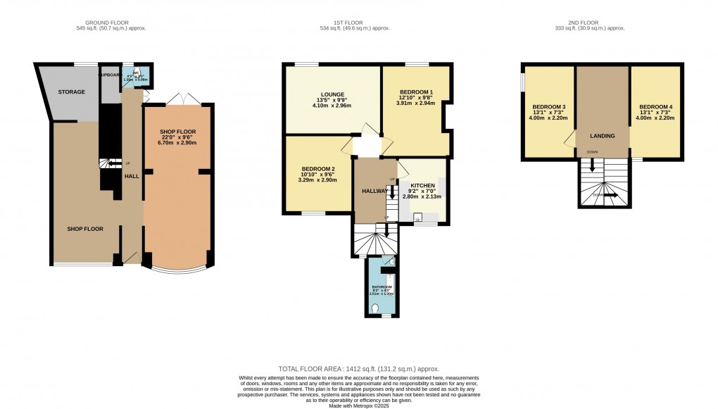 Floorplan for Queen Street, Seaton