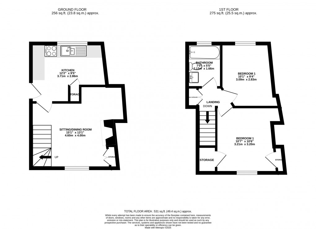 Floorplan for Mill Green, Lyme Regis
