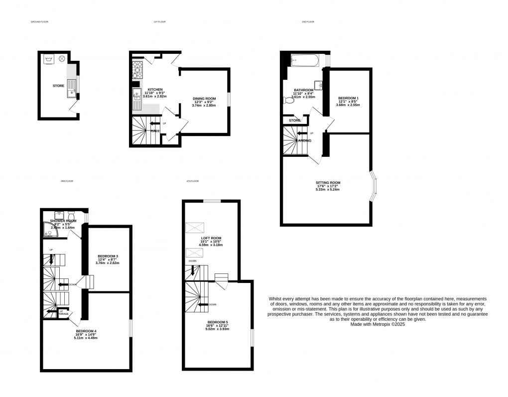 Floorplan for Coombe Street, Lyme Regis