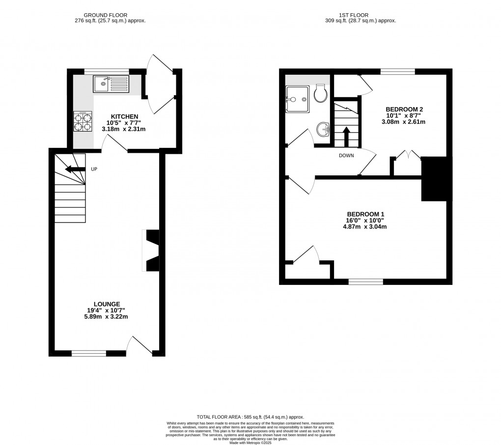 Floorplan for Sherborne Lane, Lyme Regis