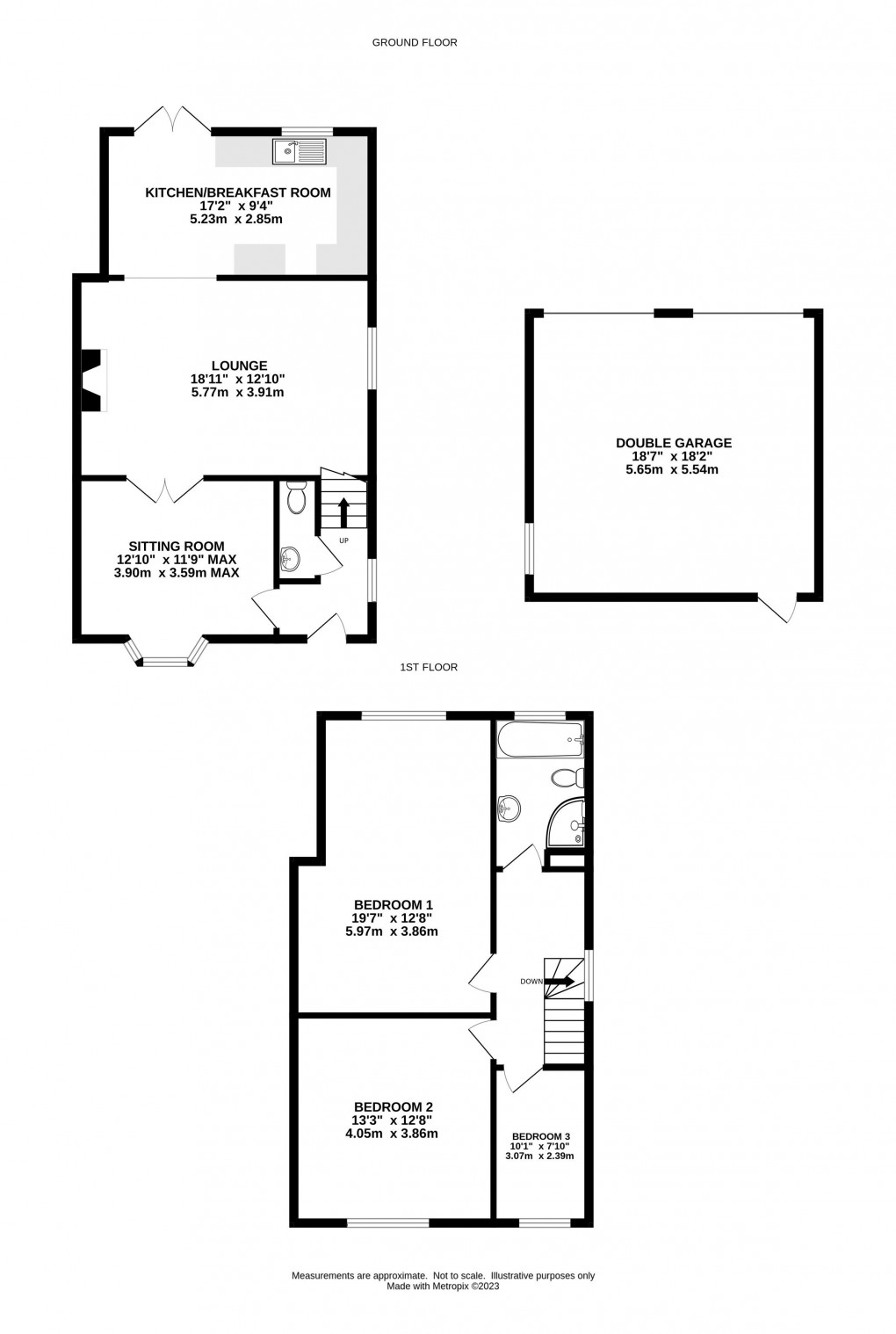 Floorplan for Manor Avenue, Lyme Regis