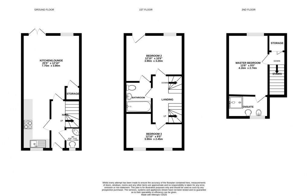 Floorplan for Henrys Way, Lyme Regis