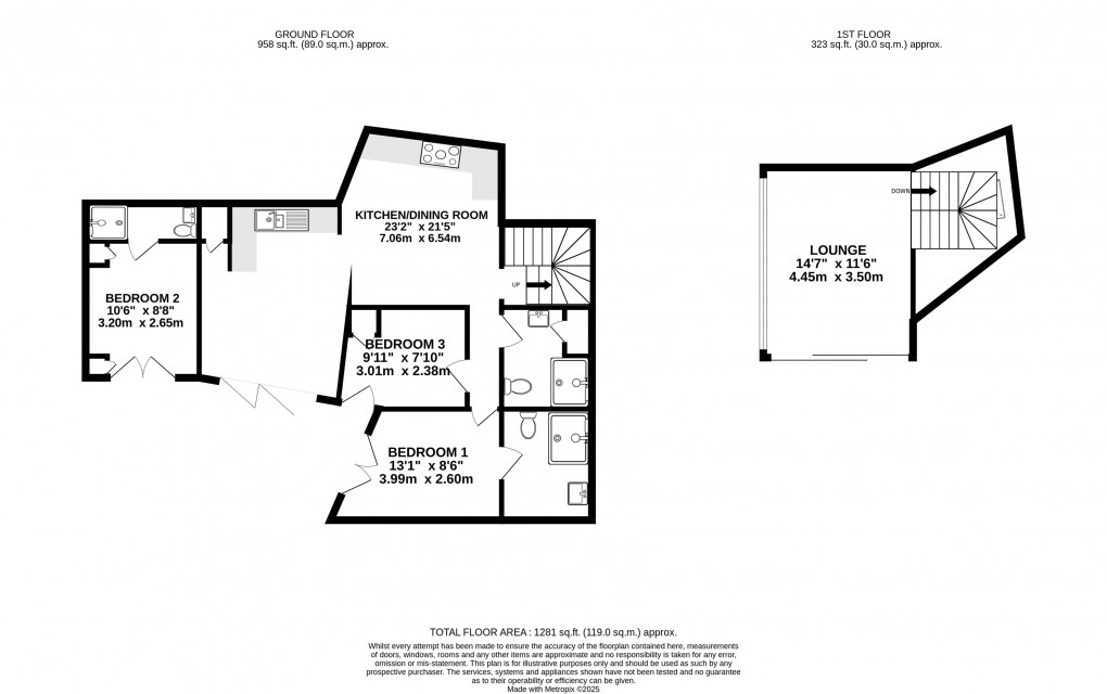 Floorplan for Portland Court, Lyme Regis