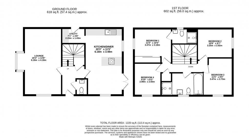 Floorplan for Oak View, Lyme Regis