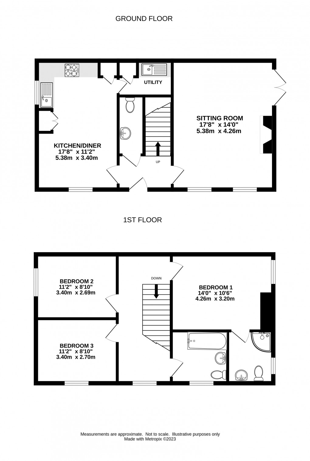 Floorplan for Haye Lane, Lyme Regis