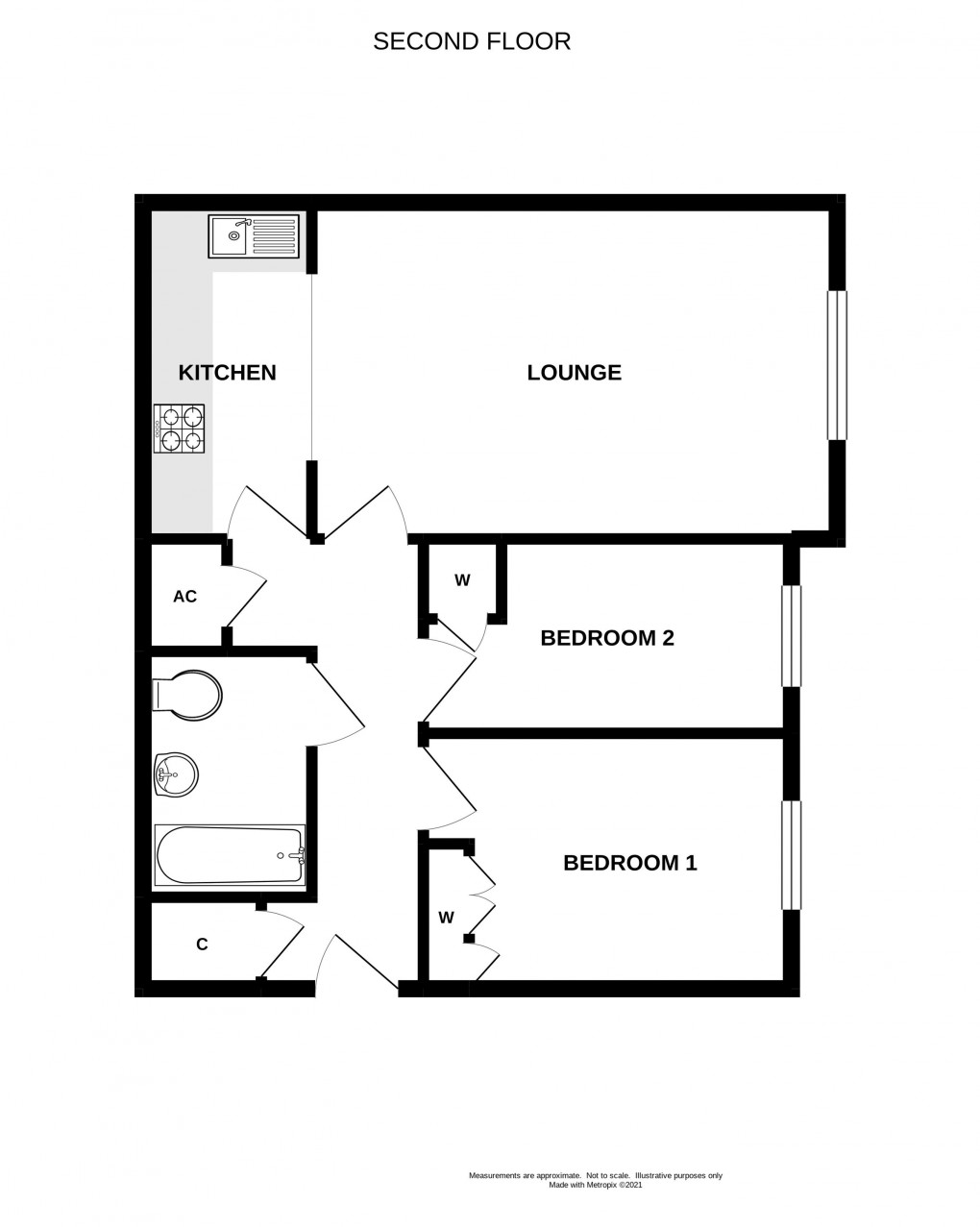 Floorplan for Anning Road, Lyme Regis, Doret