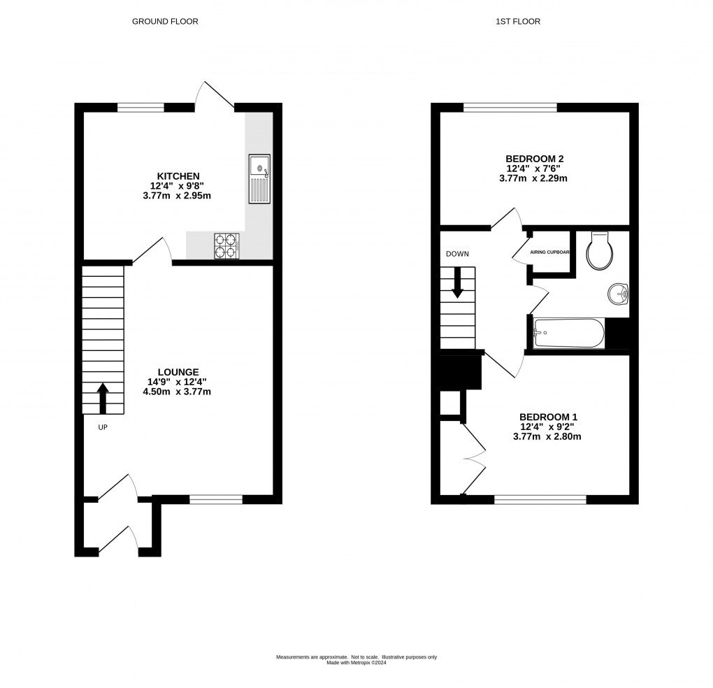 Floorplan for Queens Walk, Lyme Regis, Dorset