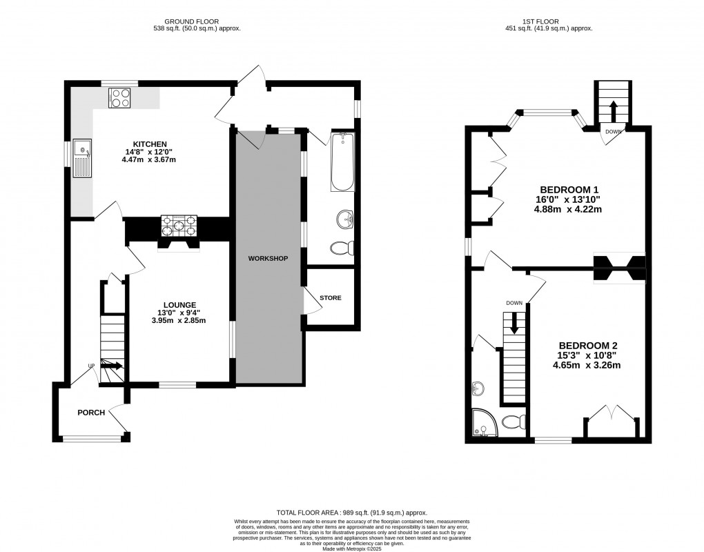 Floorplan for Rousdon, Devon
