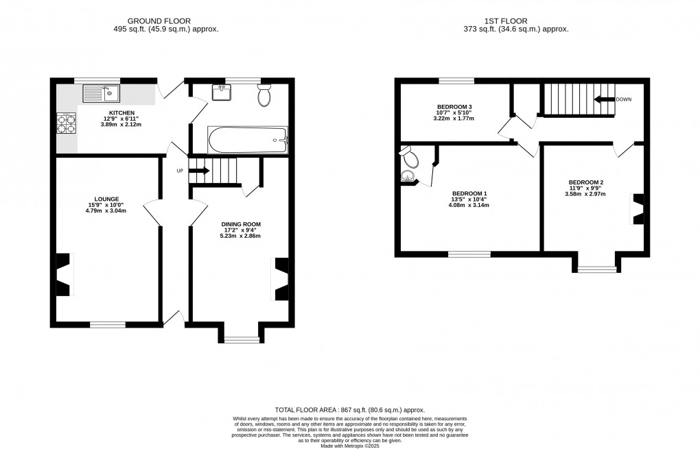 Floorplan for Charmouth, Dorset