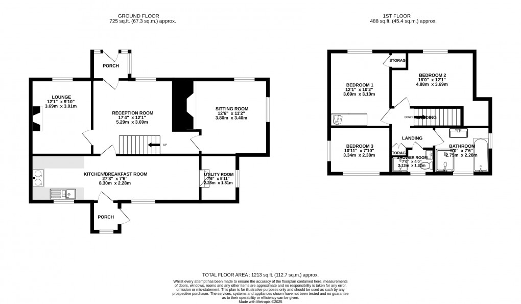 Floorplan for Charmouth, Bridport, Dorset