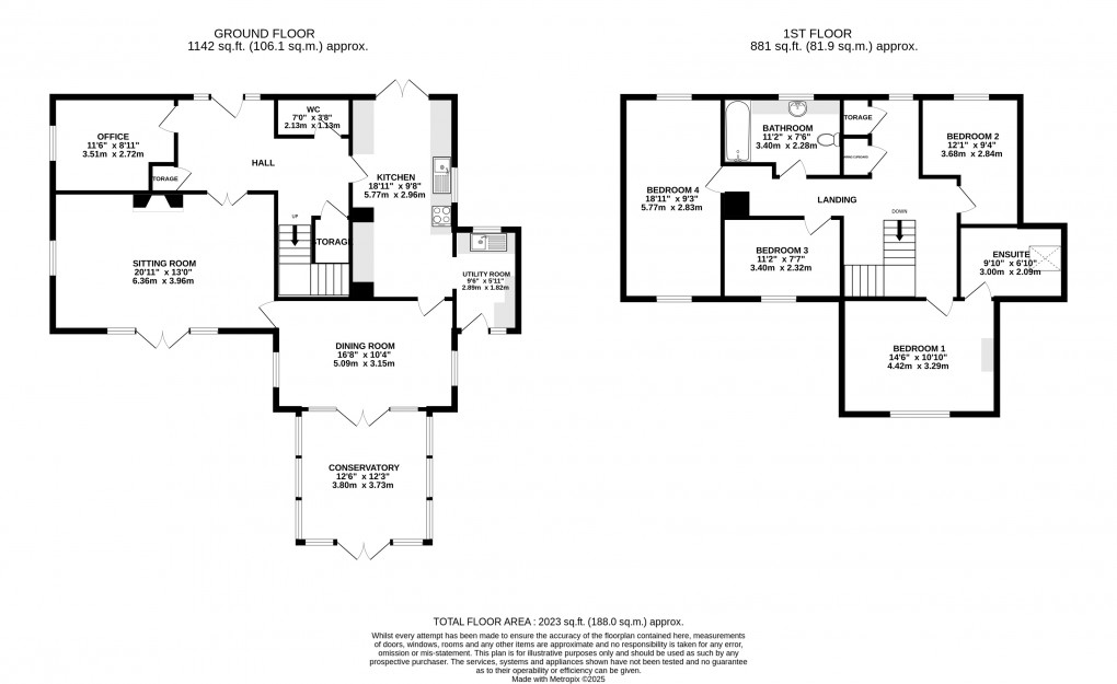 Floorplan for Axminster, Devon