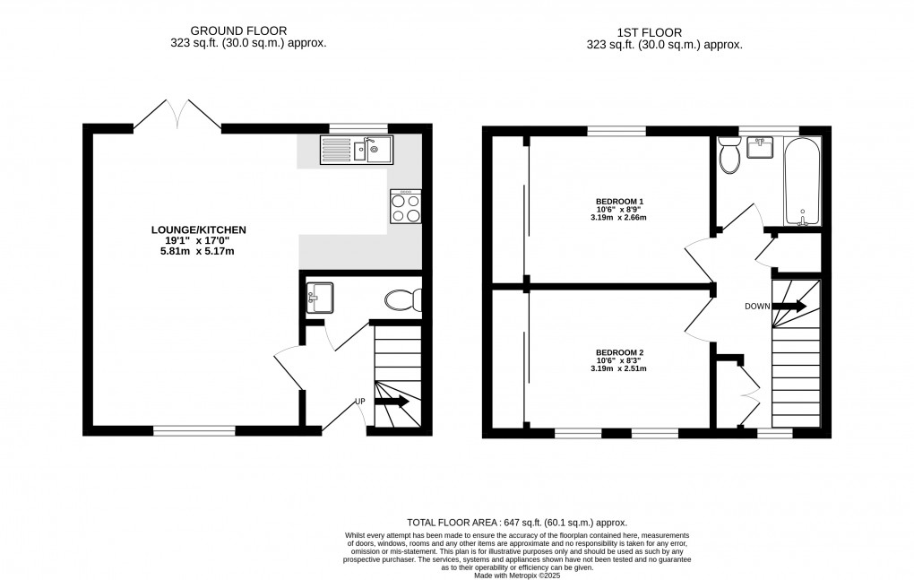 Floorplan for Lyme Regis, Dorset