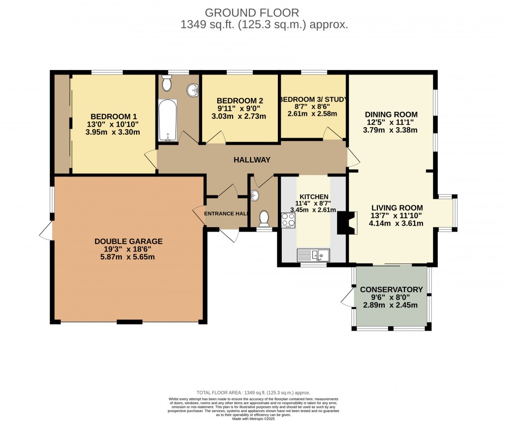 Floorplan for Raymonds Hill, Axminster, Devon