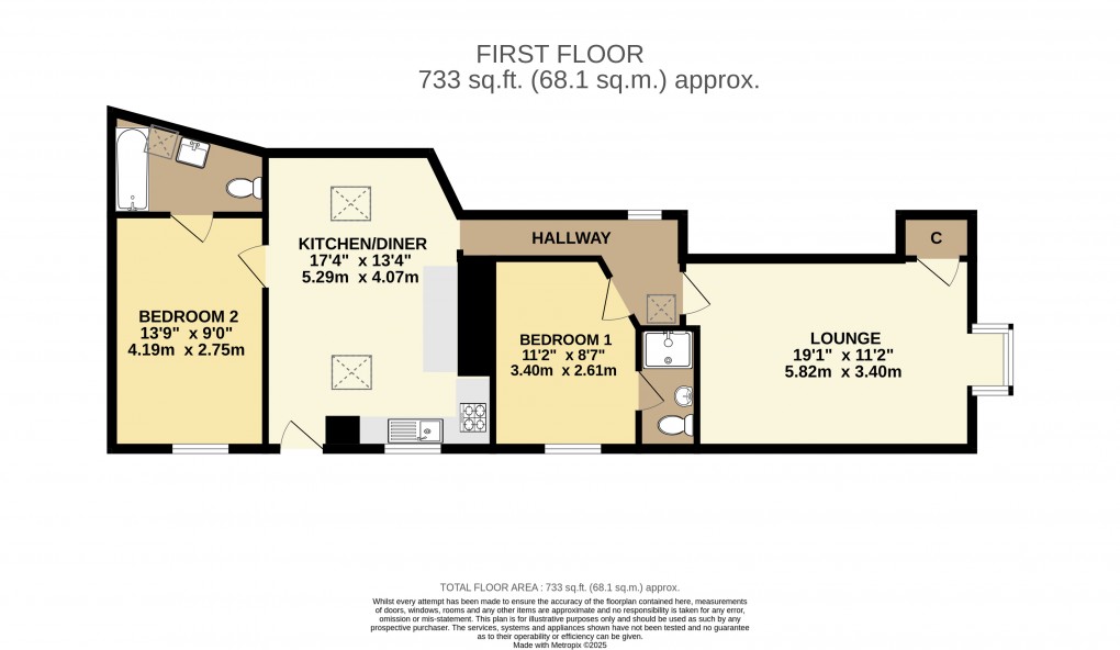 Floorplan for Broad Street, Lyme Regis, Dorset