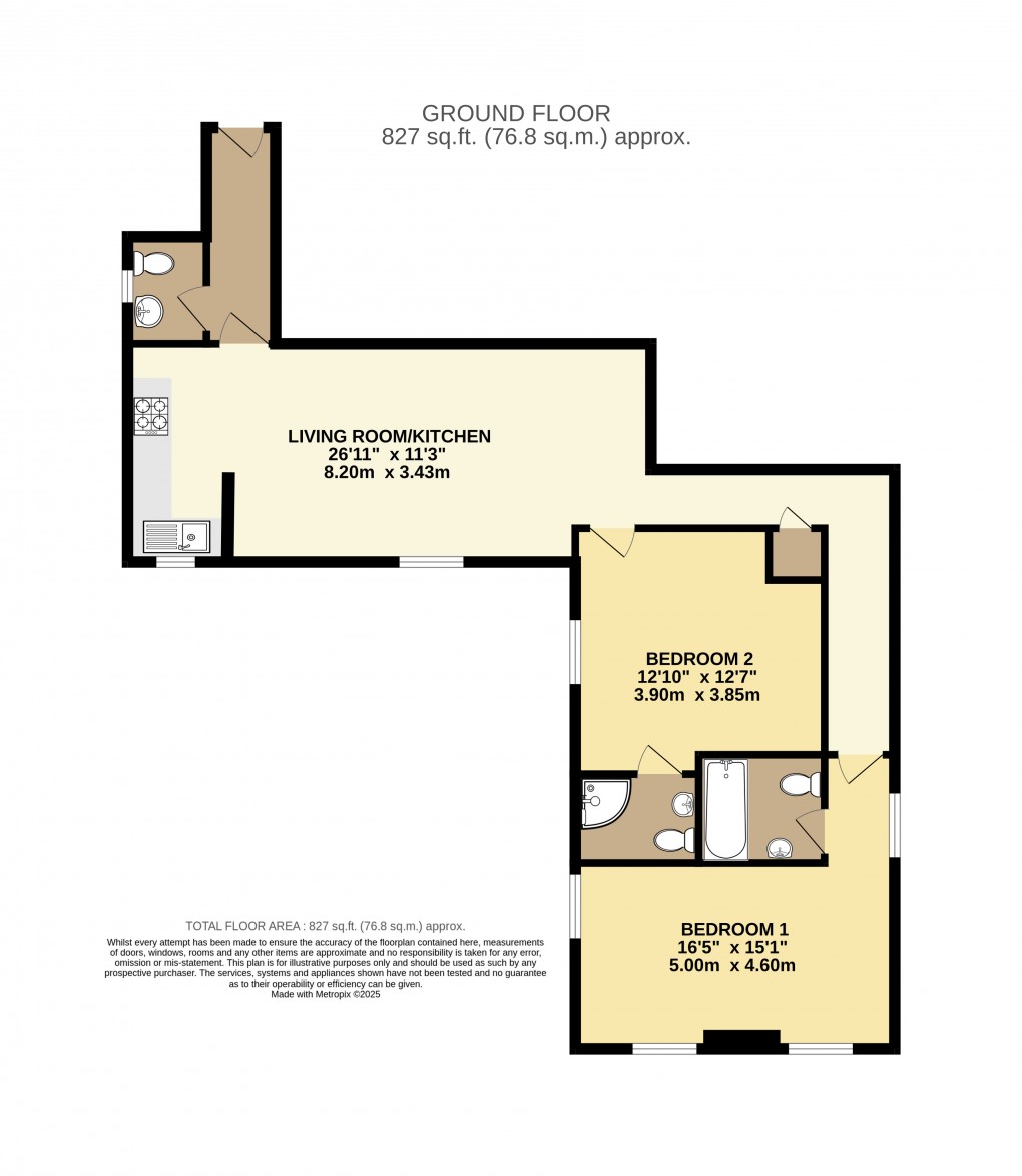 Floorplan for Uplyme Road, Lyme Regis, Dorset