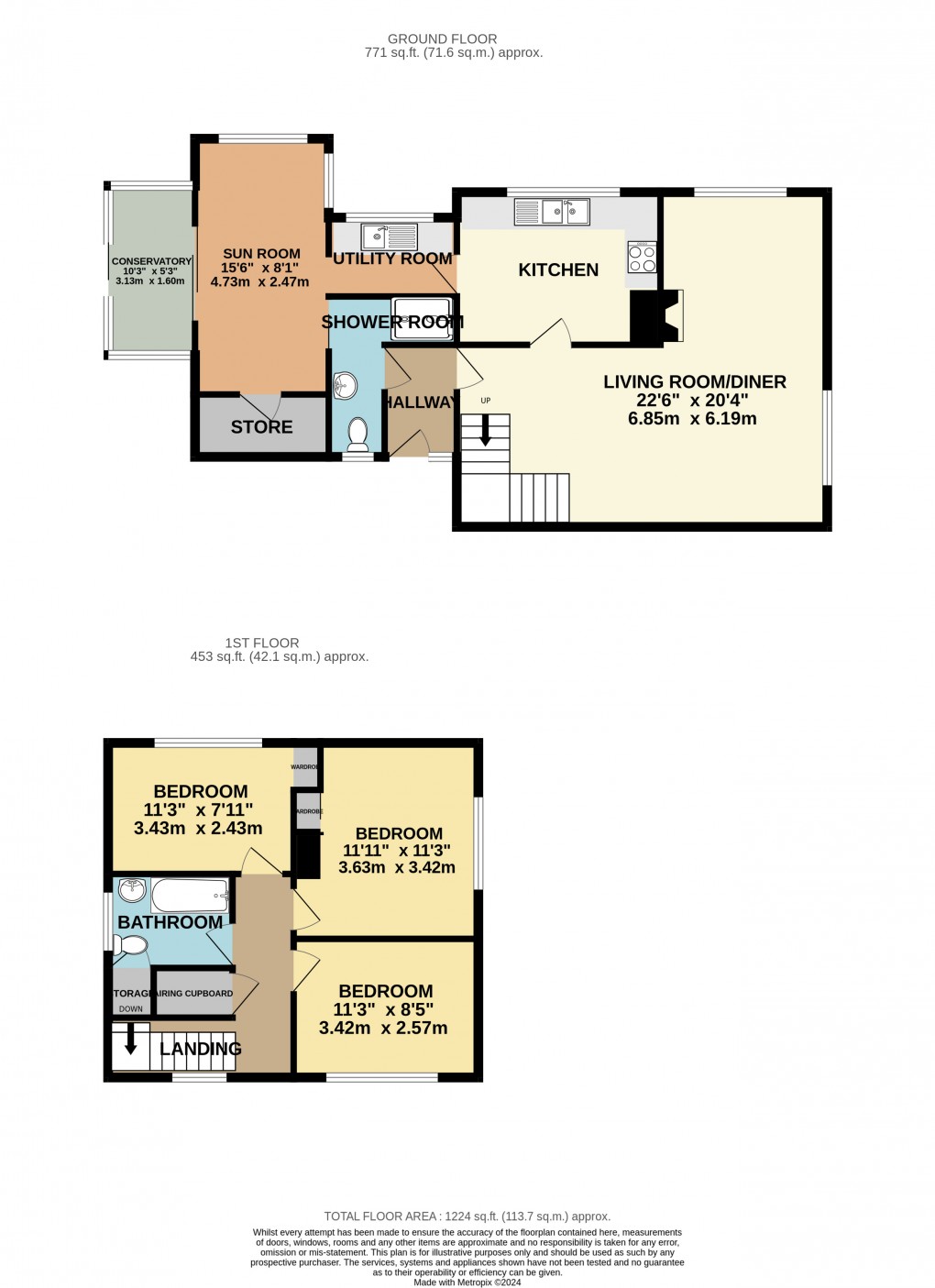 Floorplan for Axmouth, Seaton, Devon
