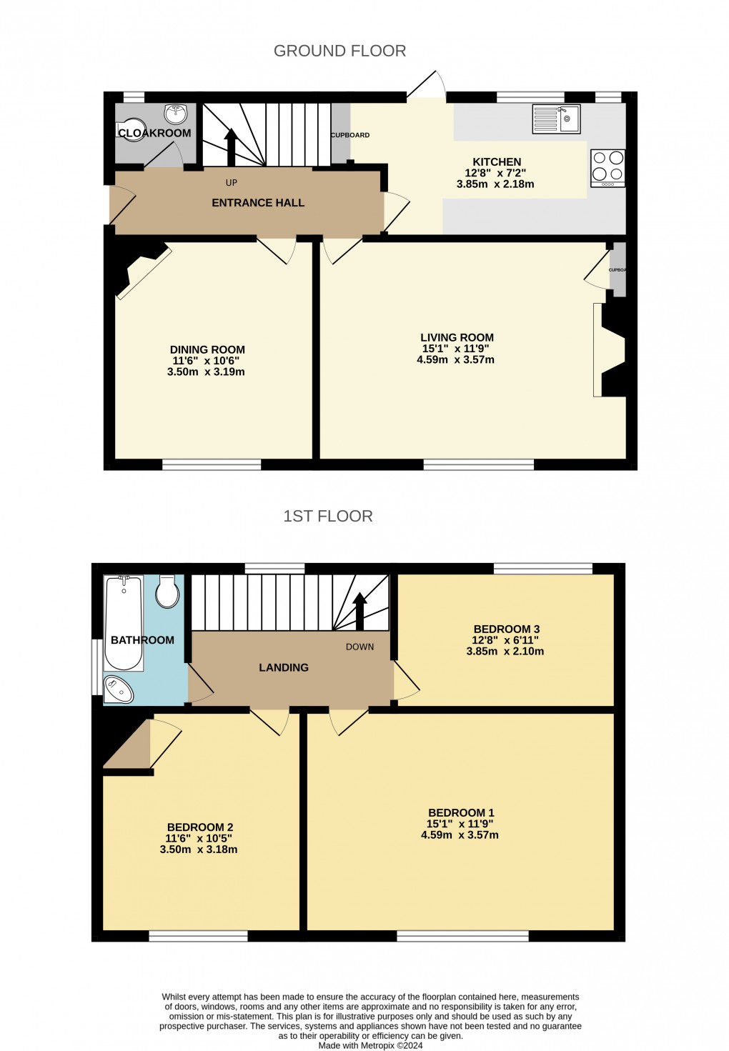 Floorplan for Beer, Seaton, Devon
