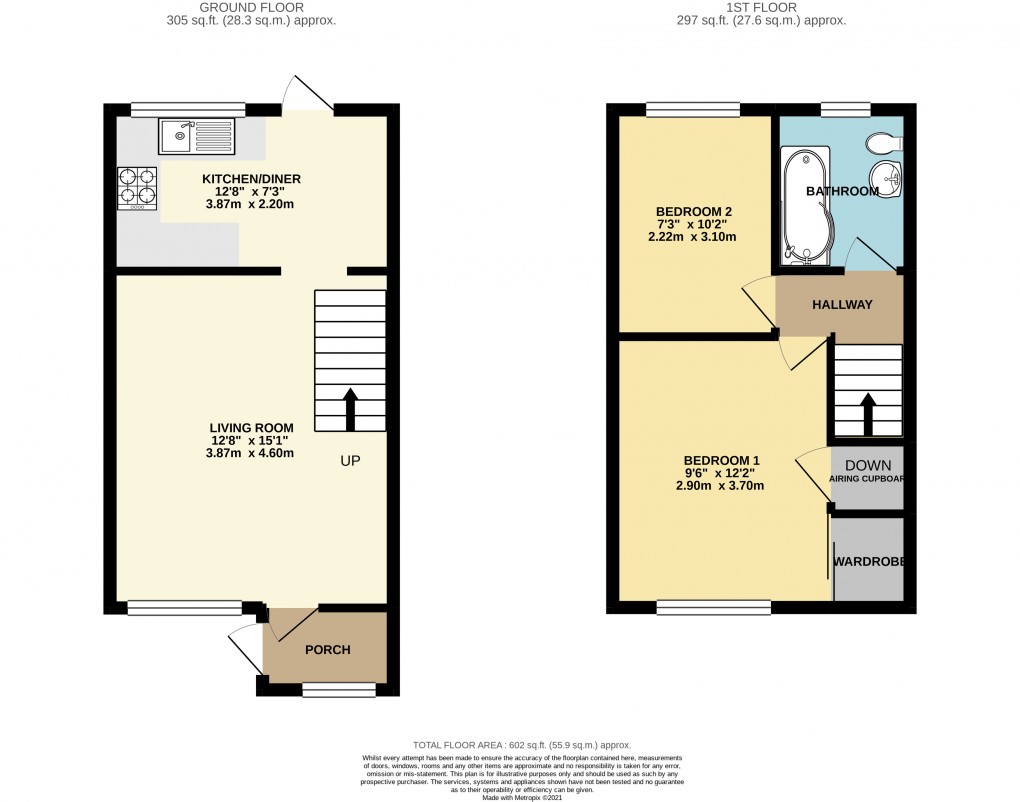 Floorplan for Colyton, Devon