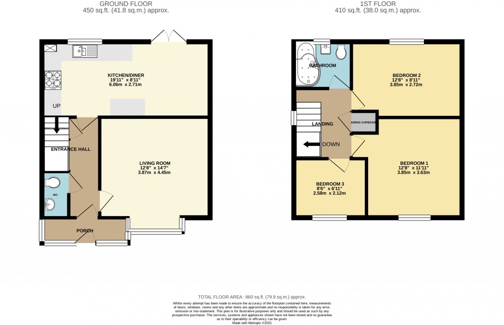 Floorplan for Seaton, Devon