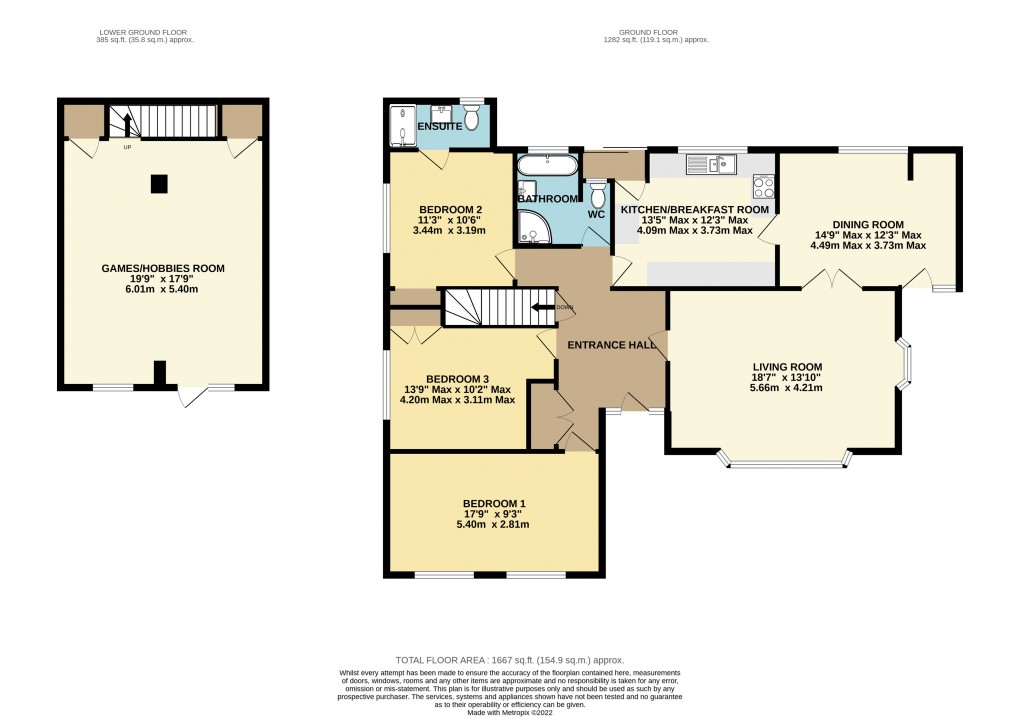 Floorplan for Couchill Lane, Seaton