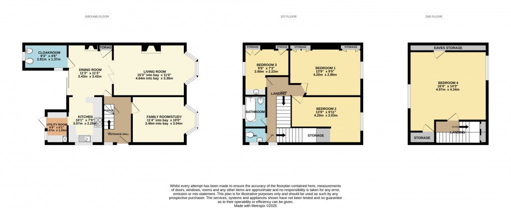 Floorplan for Court Lane, Seaton, Devon