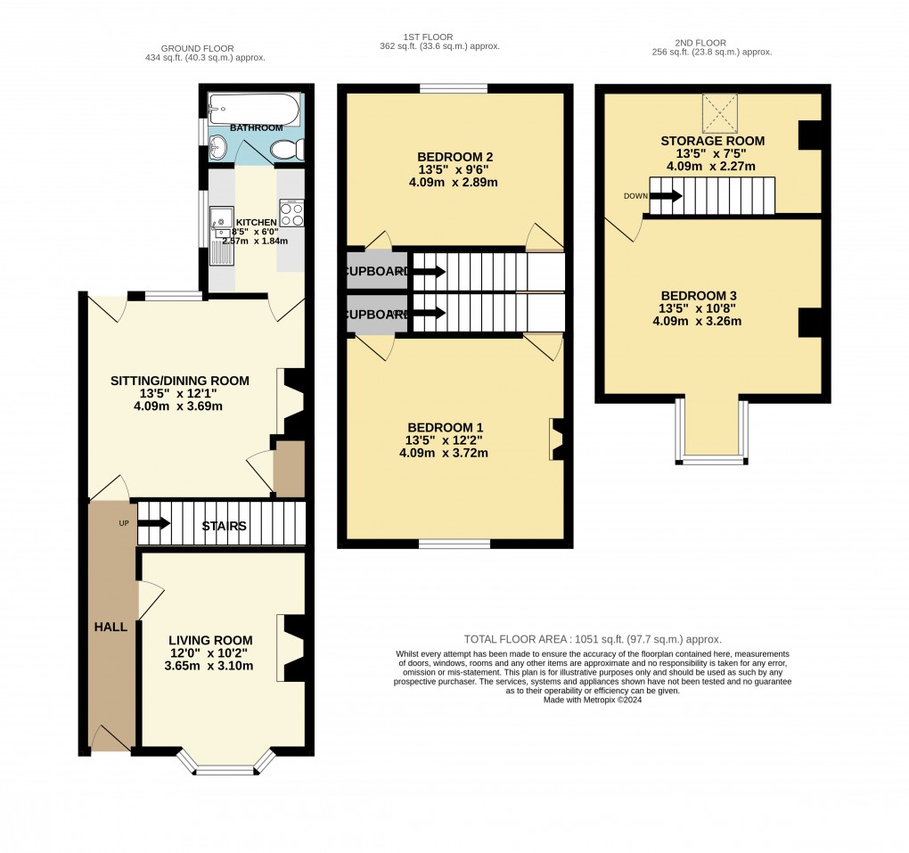 Floorplan for King Street, Colyton, Devon
