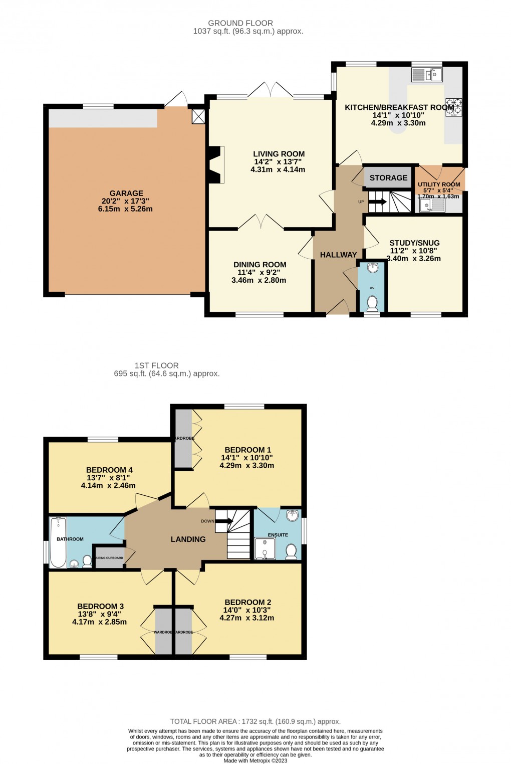 Floorplan for Colyton, Devon
