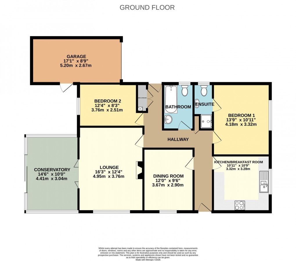 Floorplan for Rowan Drive, Seaton, Devon