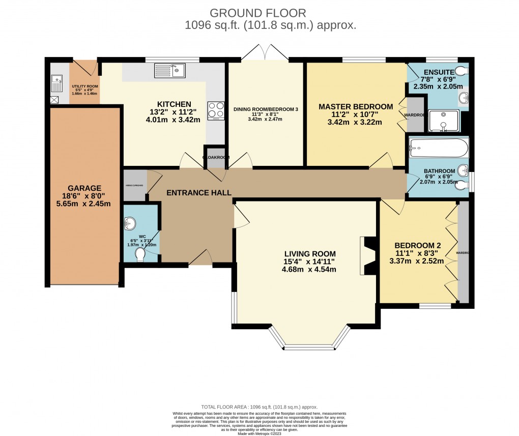 Floorplan for Albion Close, Seaton, Devon