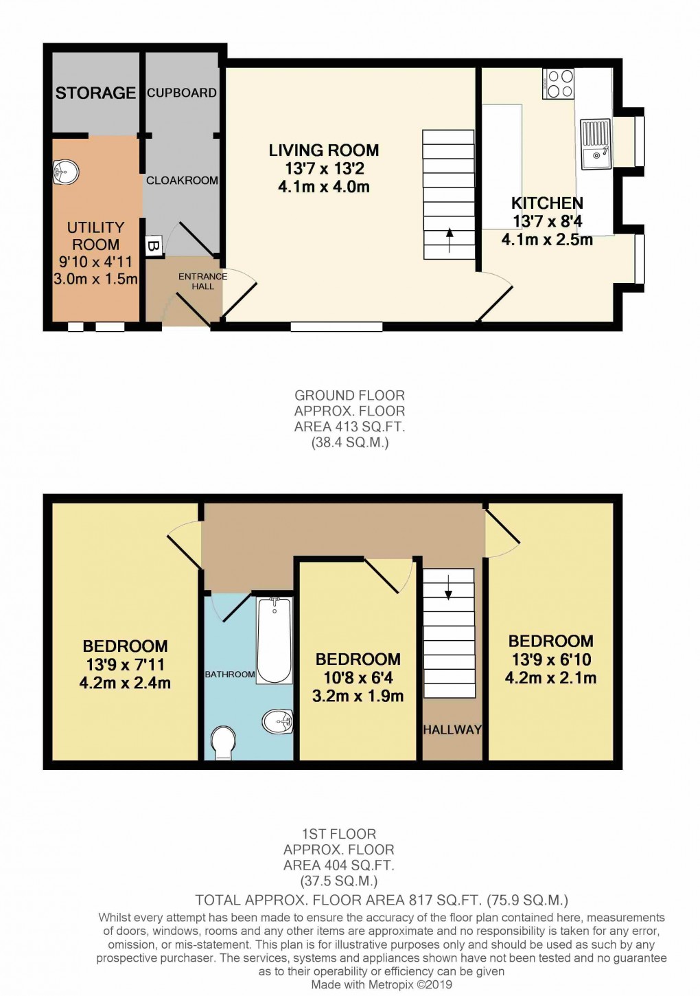 Floorplan for Fore Street, Seaton, Devon