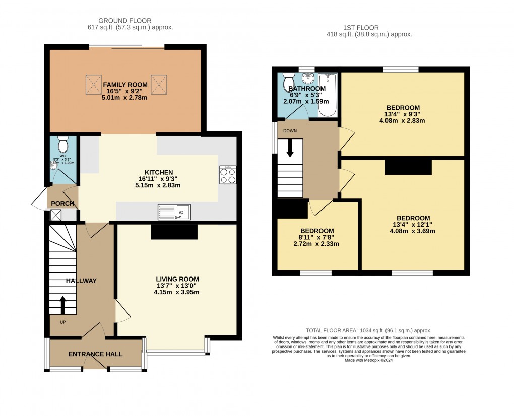 Floorplan for Harepath Road, Seaton
