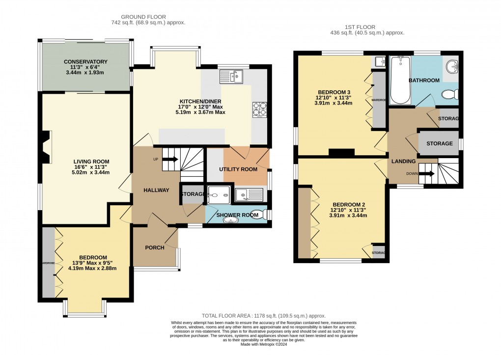 Floorplan for Seaton, Devon