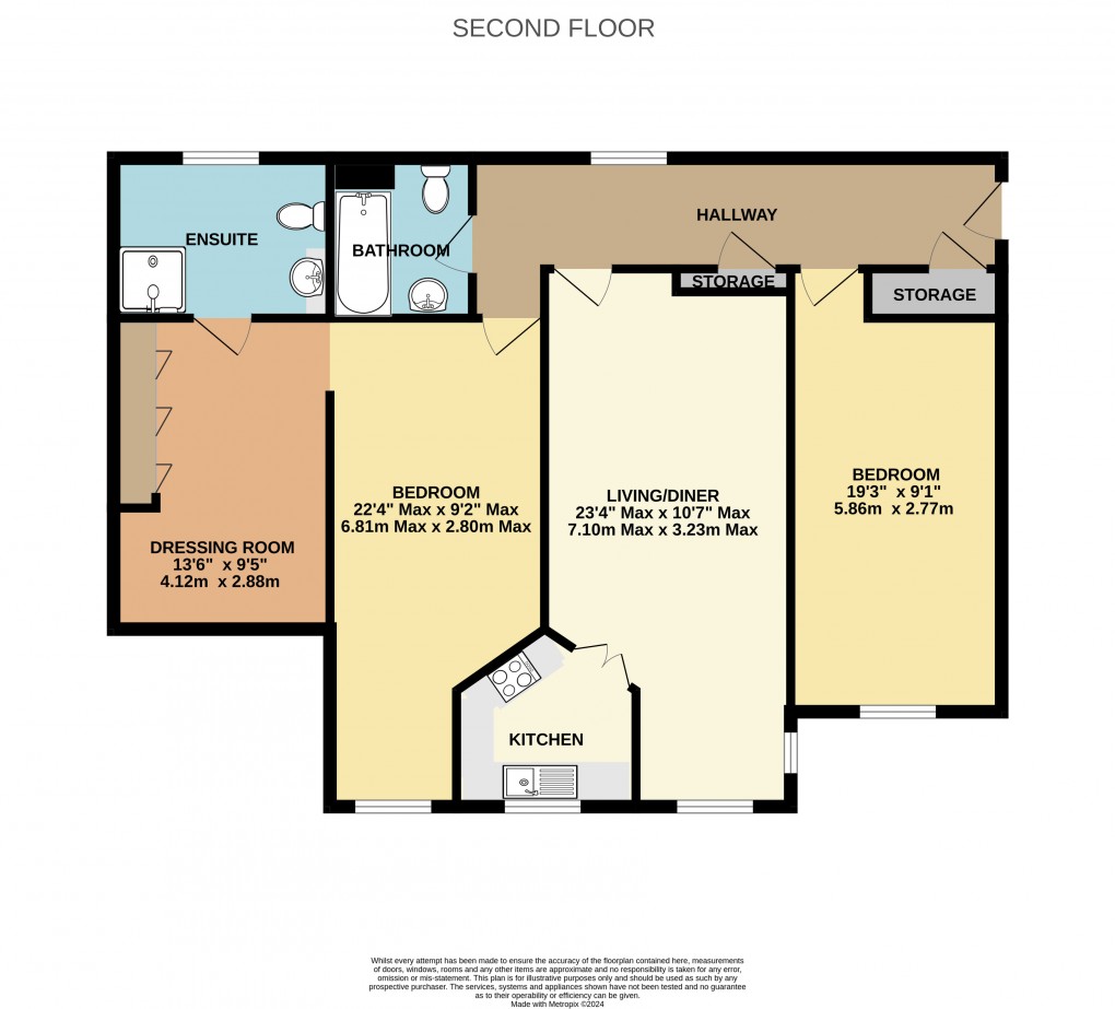 Floorplan for Haven Court, Harbour Road, Seaton