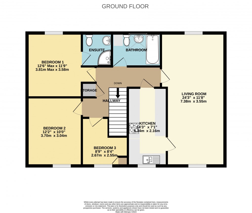 Floorplan for Seaton, Devon