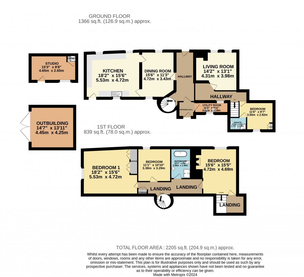 Floorplan for Pound Hill, Axmouth, Devon